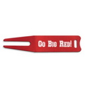 Red Metal Golf Divot Tool